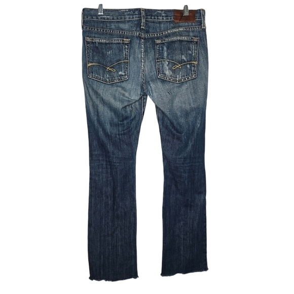 RUEHL NO. 925 Womens Dark Wash Distressed Denim Jeans Size 28x31 - Picture 2 of 11